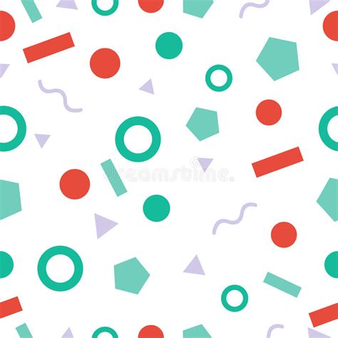 Geometric Abstract Seamless Ornament Pattern Stock Illustration
