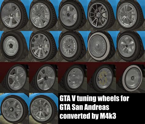 M4k3 Mods Rel Gta V Tuning Wheels Pack
