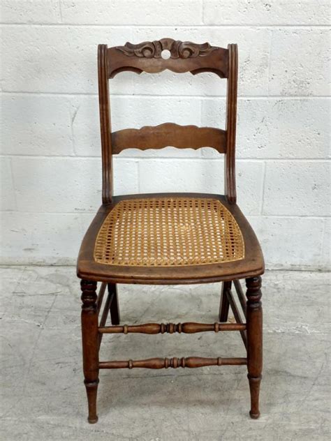 The cane is aptly named due to the cane finish on the seat and back. Sold Price: Vintage Wood & Cane Side Chair - Invalid date PST