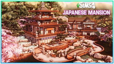 Sims 4 Japanese Dream Temple And Mansion No Cc Sims 4 Speed Build