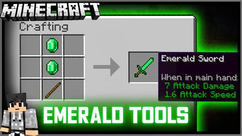 Emerald Sword In Vanilla Minecraft Datapack Command 116