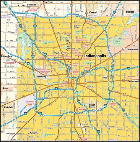 Indiana City Map Directory Maps Of Indiana Cities