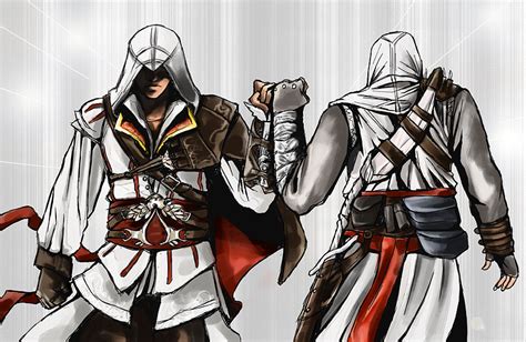 Ezio And Altair Ezio And Altaïr Fan Art 19143084 Fanpop