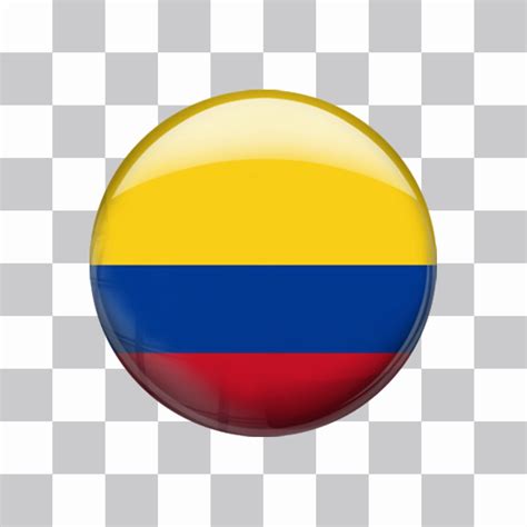 La bandera de colombia fue diseñada por el venezolano francisco miranda, durante el camino a la independencia de la antigua gran colombia. Sticker decorativo de la bandera de Colombia en forma de ...