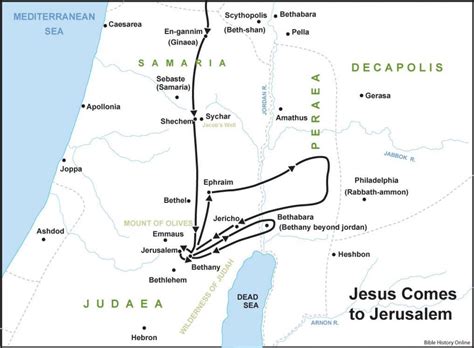 Next day he and his disciples held the last supper at a house, the large upper room of which was furnished and ready (mark l4: Journey of Jesus map - Map of Jesus journey (Israel)