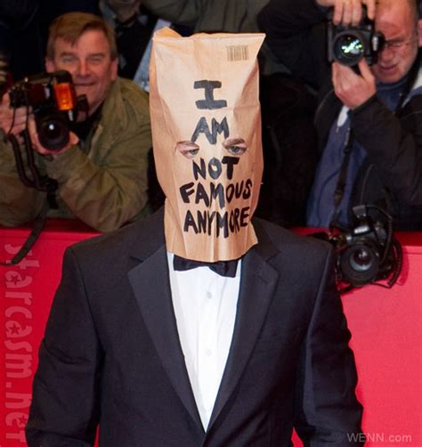 Video Photos Shia Labeouf Wears A Paper Bag Leaves Press Conference