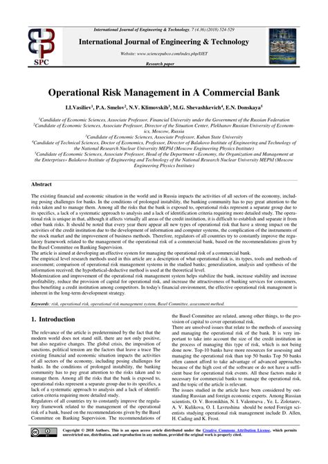 Chapter 1 1.1 what is risk? (PDF) Operational Risk Management in A Commercial Bank
