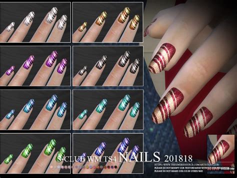 S Club Ts4 Wm Nails 201818 The Sims 4 Download Simsdomination
