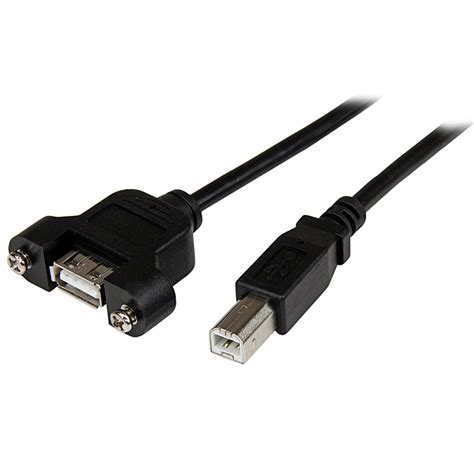 3 Ft Panel Mount Usb Cable A To B Fm Internal Usb Cables And Panel