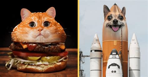 Enjoy These Impressive Photoshops of Animals Into Totally Random Things
