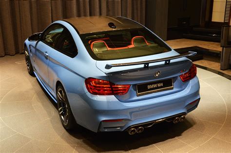 Yas Marina Blue Bmw M4 Coupe With Racing Wing