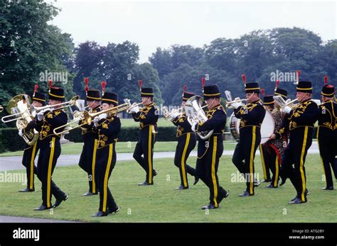Brass Band Marching South Yorkshire Yeomanry Music Musicians Musical Instruments England English