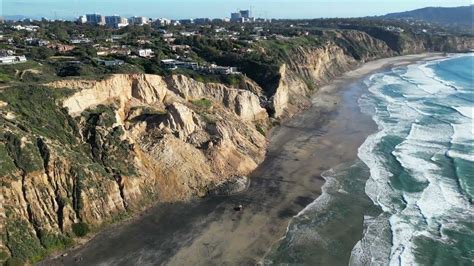 Aerial Aftermath Cliff Collapse Blacks Beach San Diego 1202023 Youtube