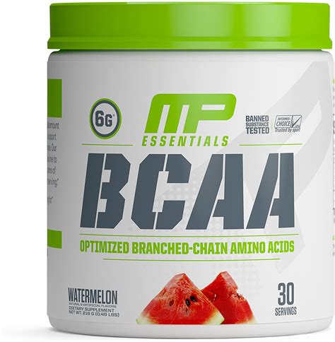 MP Essentials BCAA Powder, 6 Grams of BCAA Amino Acids, Post-Workout ...