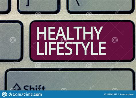 Handwriting Text Writing Healthy Lifestyle. Concept ...
