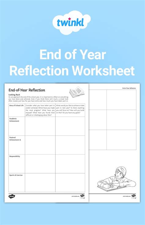 ️end Of Year Reflection Worksheet Free Download