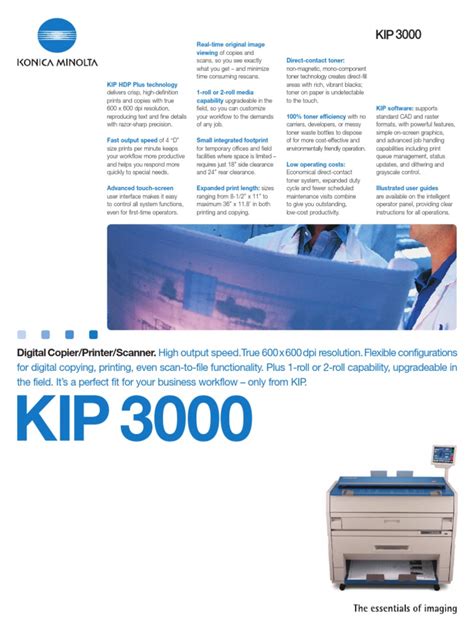 Operation & user's manual for kip 3000. Manual en Español Kip 3000 | Image Scanner | Printer (Computing)
