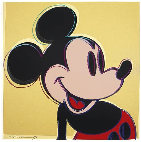 Andy Warhol Mickey Mouse From Myths 1981 Christies Andy Warhol Art