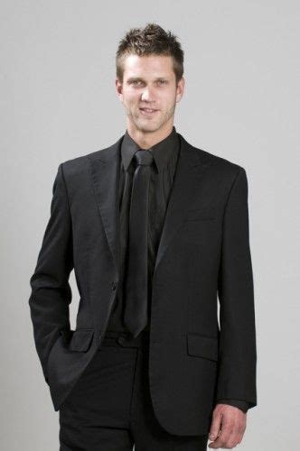 Loving The Black Suit With The Black Tie And Shirt Great Combo