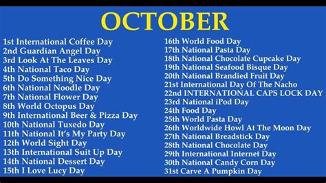 National Potato Day National Candy Day National Nacho Day National