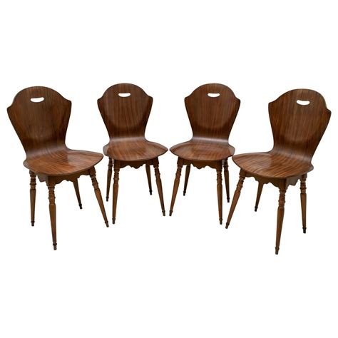 Carlo Ratti Original Chairs Mid Century Bentwood Italian Design For Sale At StDibs