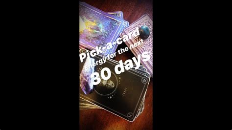 Because it's written for a wide audience without there is no way that anyone watching can pick a card. Pick-A-Card Reading next 30 days - YouTube