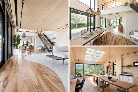 This New Home Creatively Uses Wood To Add A Natural Touch