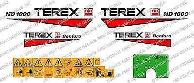 Business Industrial Building Materials Supplies Terex Benford Ps Dumper Decals With
