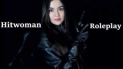 asmr [ hitwoman roleplay ] [ leather gloves ] [ leather jacket ] relaxing voice youtube