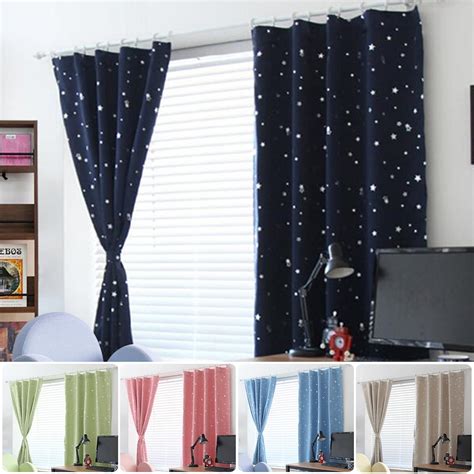 Kids Boy Girls Window Curtains Blackout Room Thermal Insulated For
