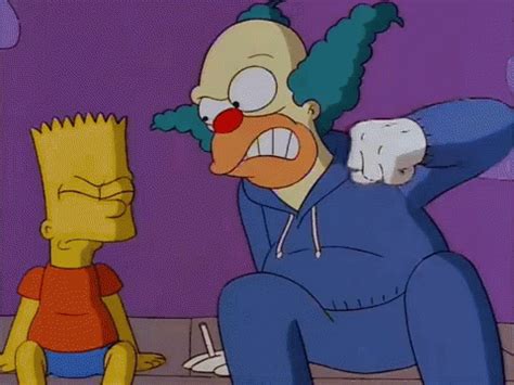 Krusty The Clown The Simpsons GIF Krusty The Clown The Simpsons Bart Tumuklas At Magbahagi