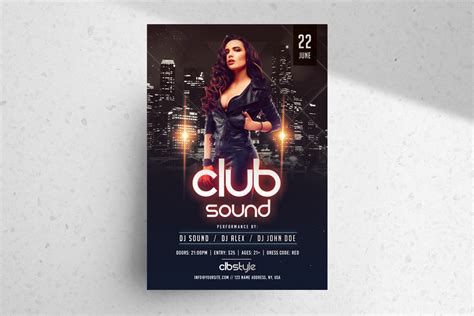 Club Sound Night Psd Free Flyer Template Pixelsdesign