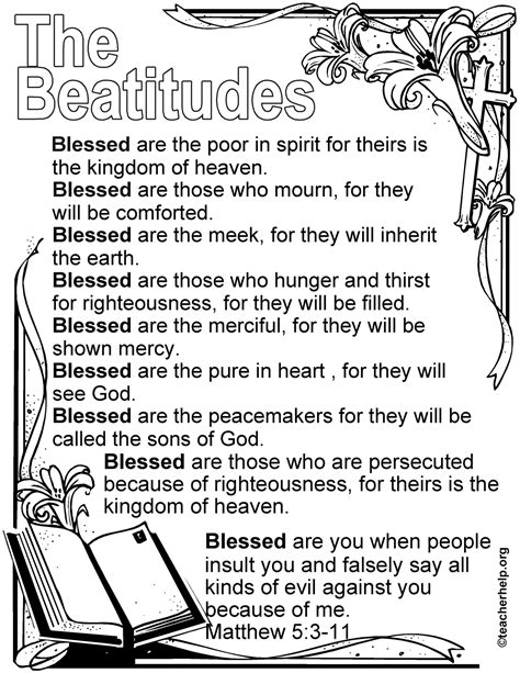 The Beatitudes Coloring Sheet Berlin Candy Bomber Childrens Church