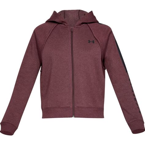Under armour logo front chest; Under Armour Womens Rival Fleece Full Zip Hoodie - Under ...