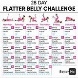 28 day flatter belly challenge | Ab challenge, 30 day ab challenge, Flat belly challenge