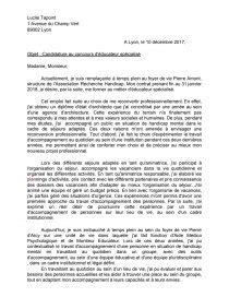 Lettre De Motivation Animateur Handicap