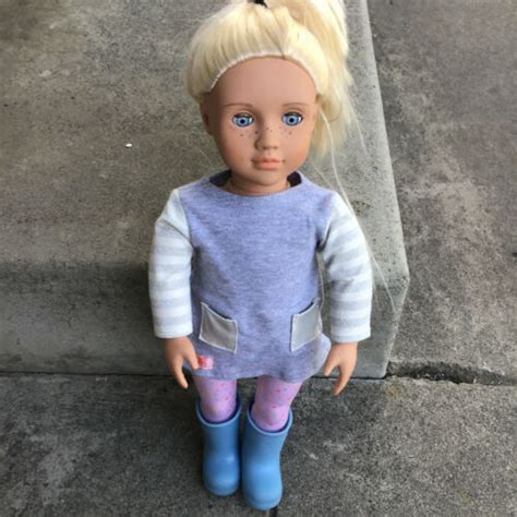 Our Generation Battat Doll Blonde Hair 18 Dress Blue Eyes Boots Ebay