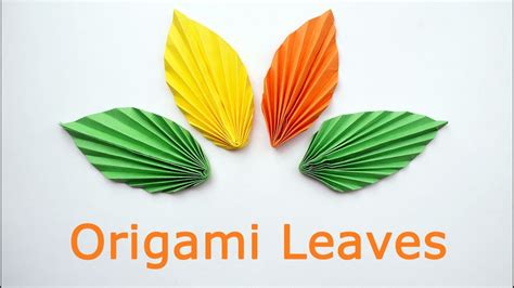 How To Make A Leaf Colored Origami Out Of Paper Idea Tutorial Diy Youtube