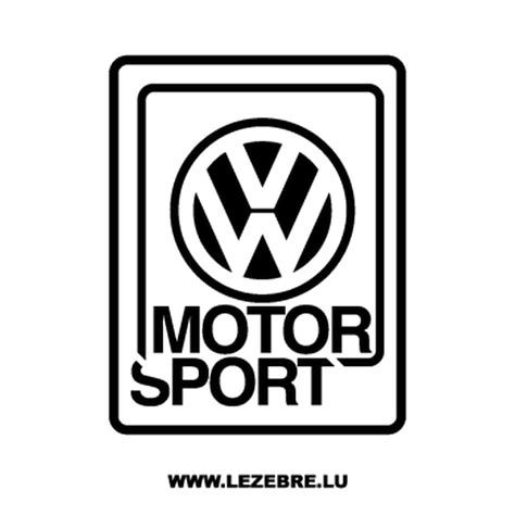 Pegatina Sticker Vinilo Coche Vw Volkswagen Motorsport Autocollant