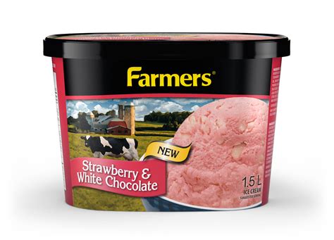 Strawberry And White Chocolate Ice Cream Farmers Dairy