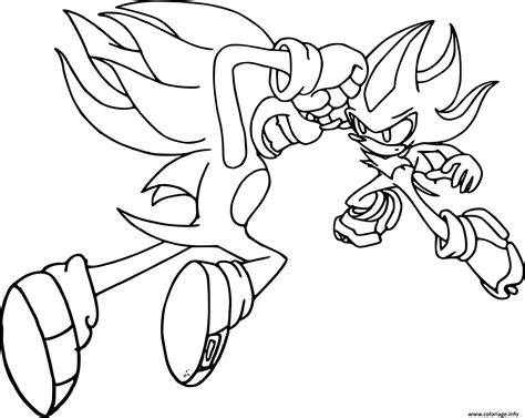 Ultra Dark Sonic Coloring Pages Coloring Pages
