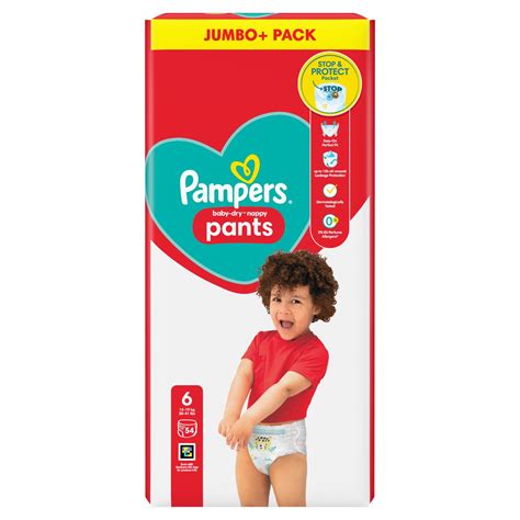 Pampers Baby Dry Nappy Pants Size 6 Jumbo Pack 54 Piece Storefront En
