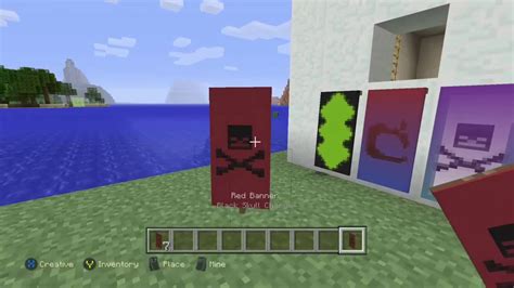 Minecraft Xbox One Edition How To Make A Costome Banner Youtube