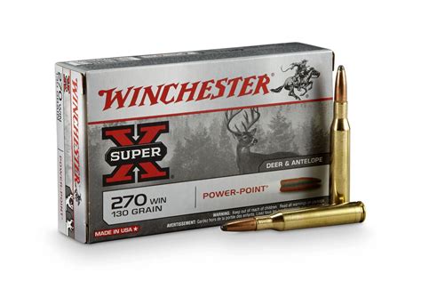 Winchester 270 Win 130 Gr Power Point Super X 20box Vance Outdoors