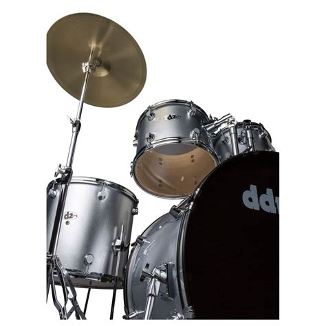 Disc Ddrum D2 5pc Drum Kit Brushed Silver At Gear4music