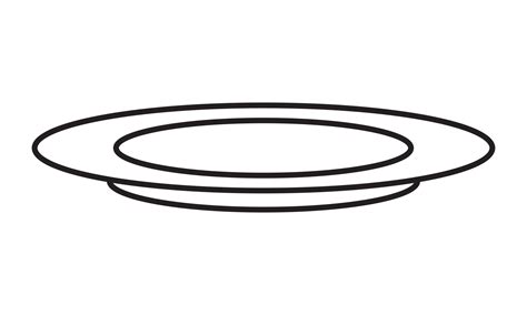 Dinner Plate Or Dishware Line Art Icon For Apps Or Websites 10503804