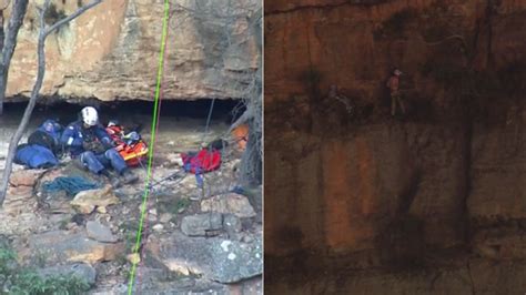 Blue Mountains Climber Rescue Accident Leaves Man Stranded On Cliff