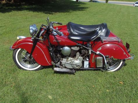 1948 Indian Chief With Sidecar For Sale On 2040 Motos