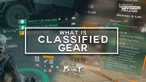 The Division What Is Classified Gear How To Get It In Update