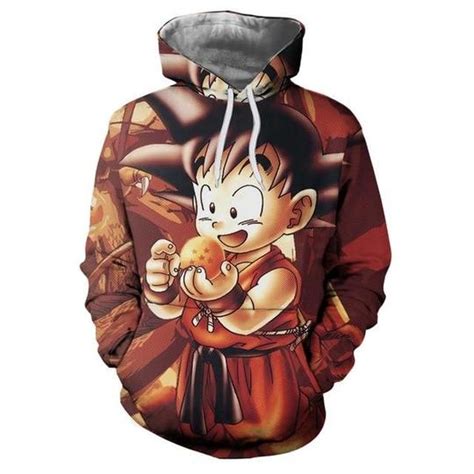 Anime Hoodies Dragon Ball Z Pocket Gohan Hooded Sweatshirts Kid Goku 3